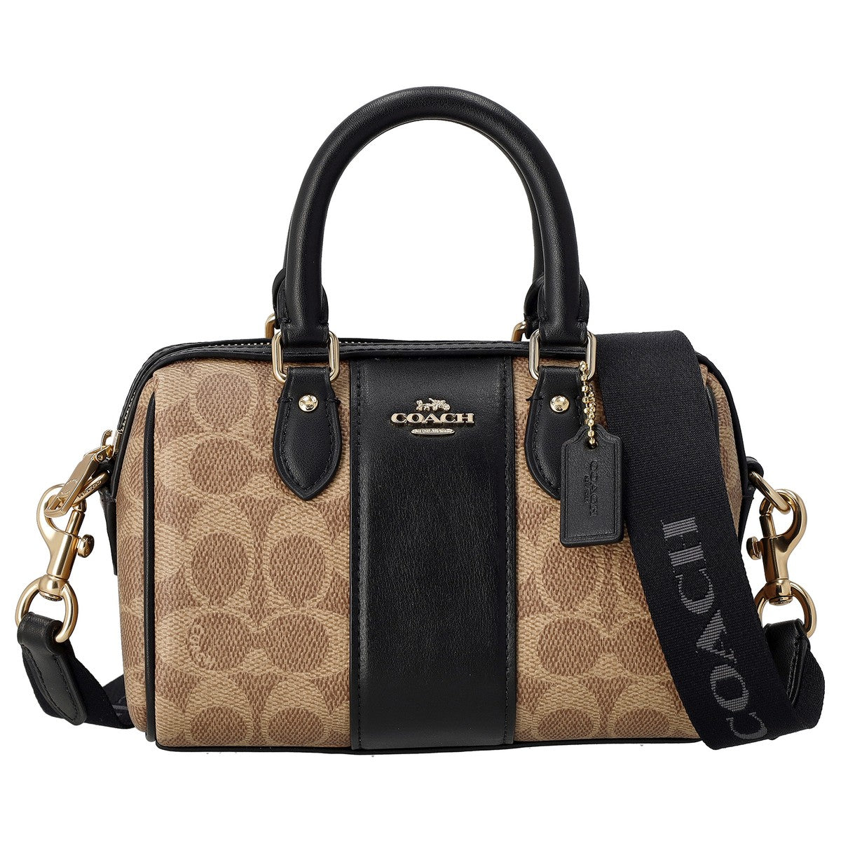 COACH Mini Rowan Crossbody in Signature Canvas with Stripe