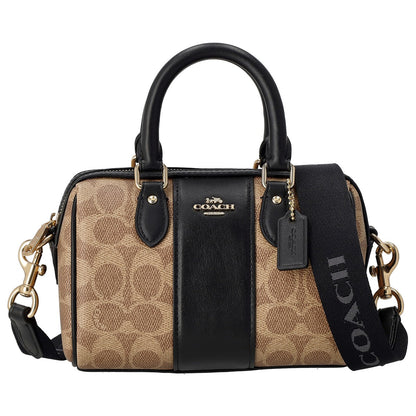COACH Mini Rowan Crossbody in Signature Canvas with Stripe