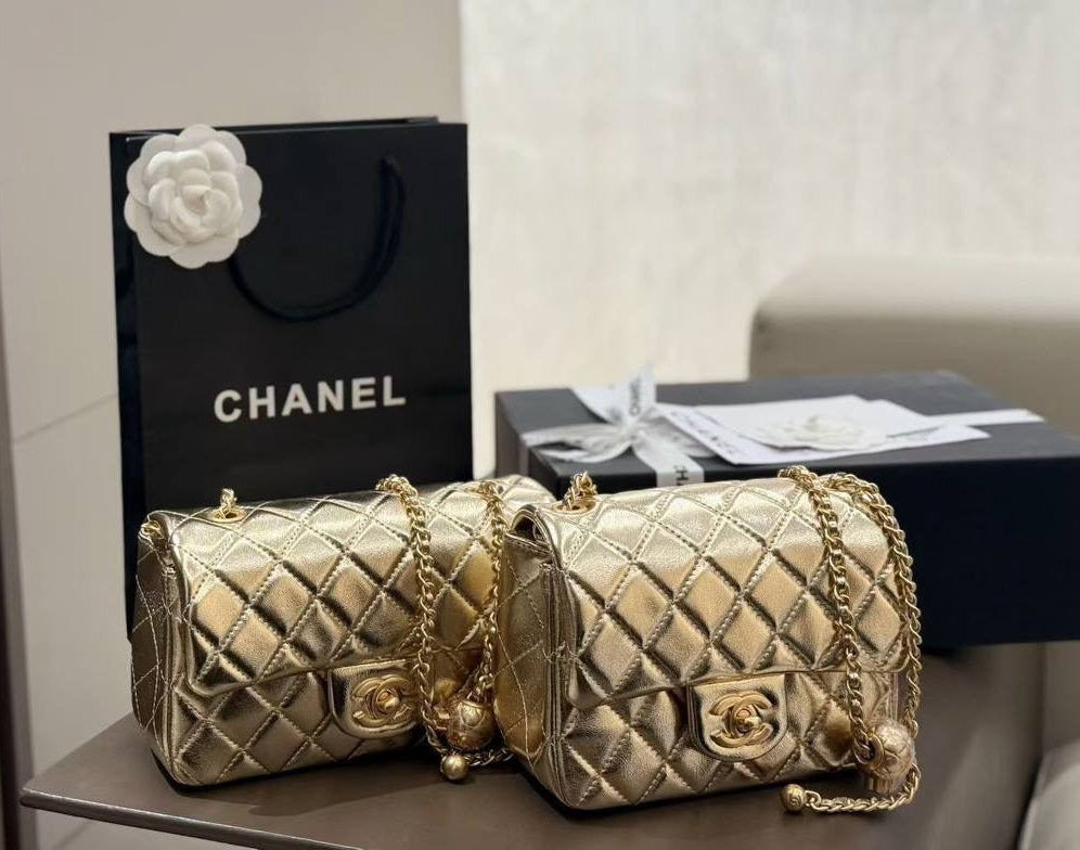 Chanel Quilted Pearl Crush Flap Bag