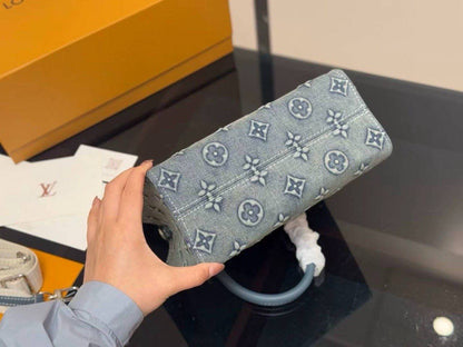 Louis Vuitton OnTheGo PM denim handbag