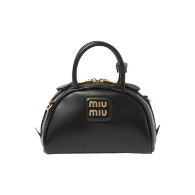Miu Miu Beau Small Leather Bowling Bag
