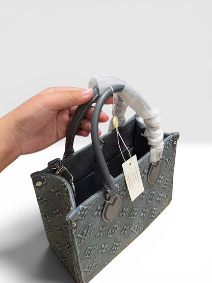Louis Vuitton OnTheGo PM denim handbag