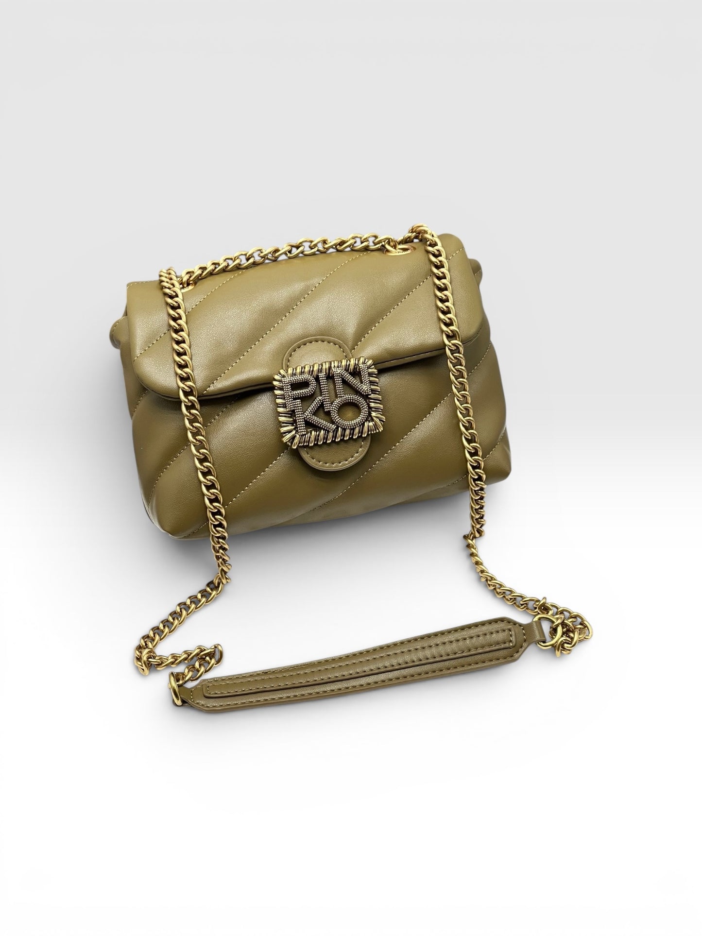 Pinko Love Classic Puff Maxi Quilt Jewel Bag