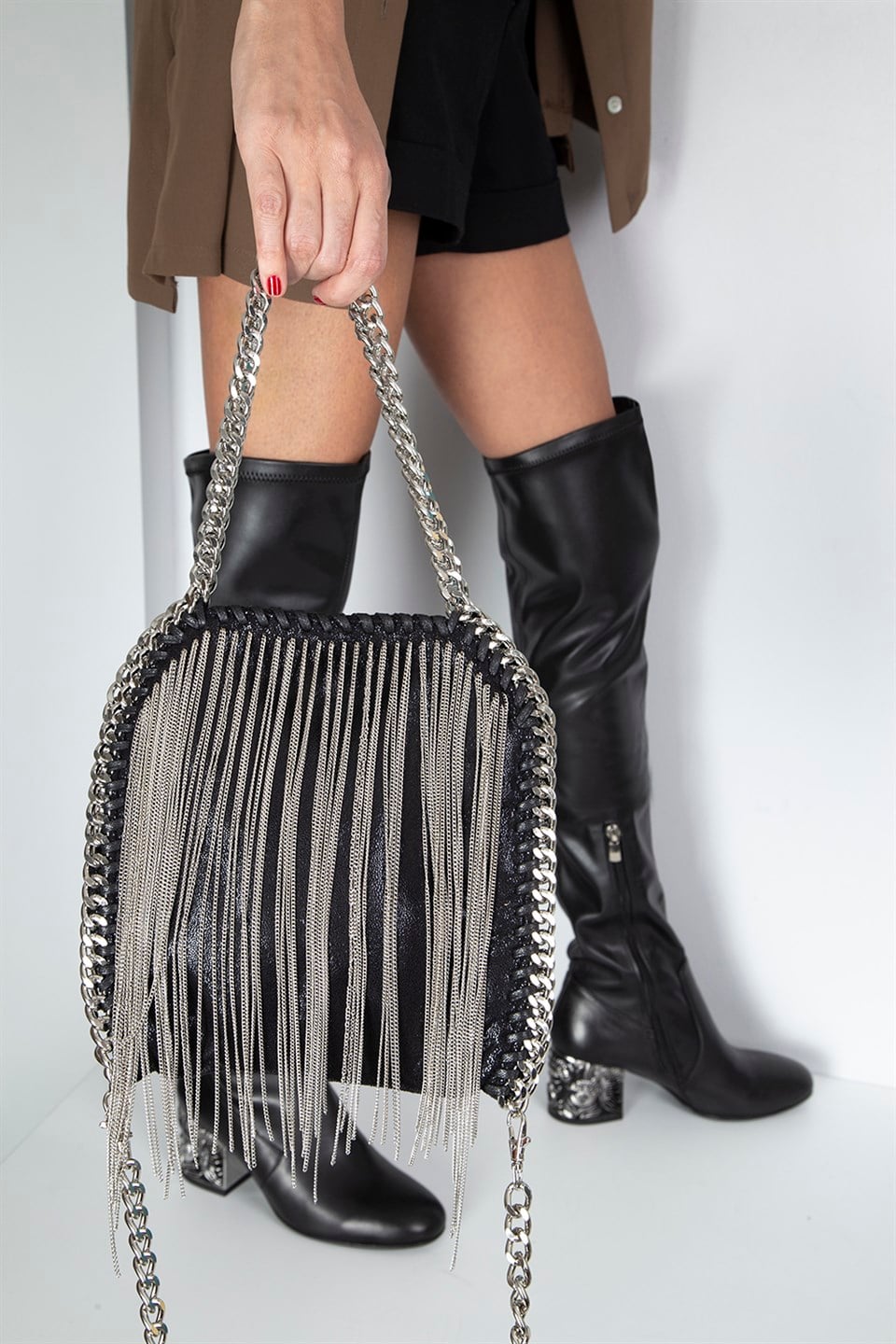 Stella McCartney Falabella Fringed Crossbody Bag