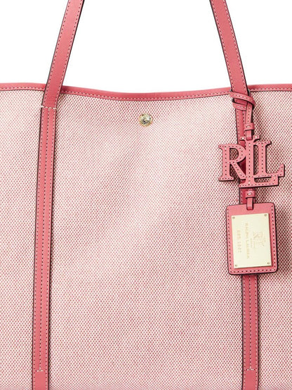 Ralph Lauren Canvas & Leather Large Emerie Tote