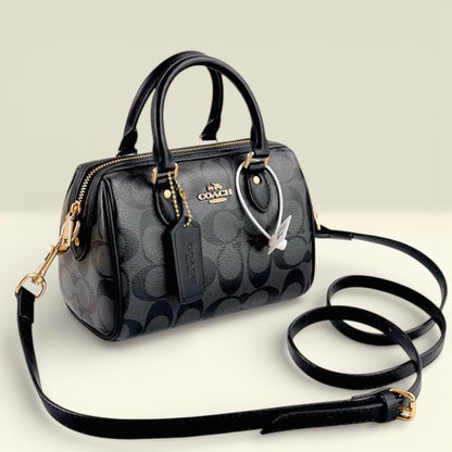 COACH Rowan Satchel Bag In Signature Canvas