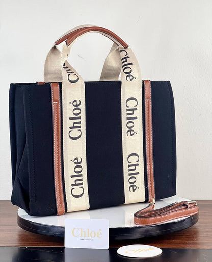 CHLOÉ MEDIUM WOODY TOTE BAG