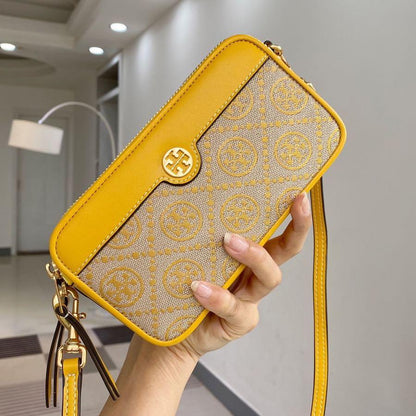Tory Burch T Monogram Jacquard Double-Zip Mini Bag