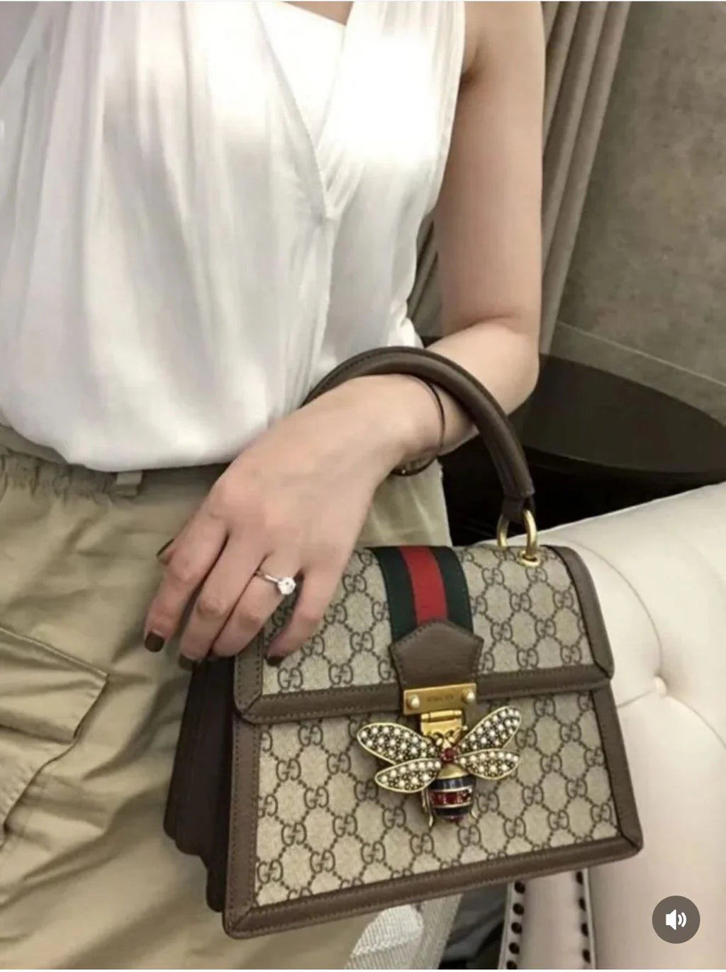 Gucci Queen Margaret Medium Top Handle Bag