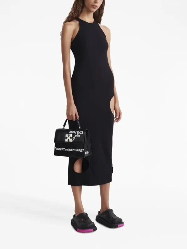 Off-White Jitney 1.4 leather top-handle bag
