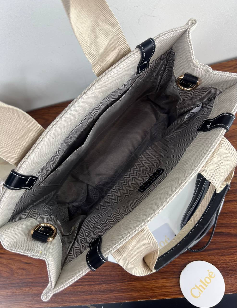 CHLOÉ MEDIUM WOODY TOTE BAG