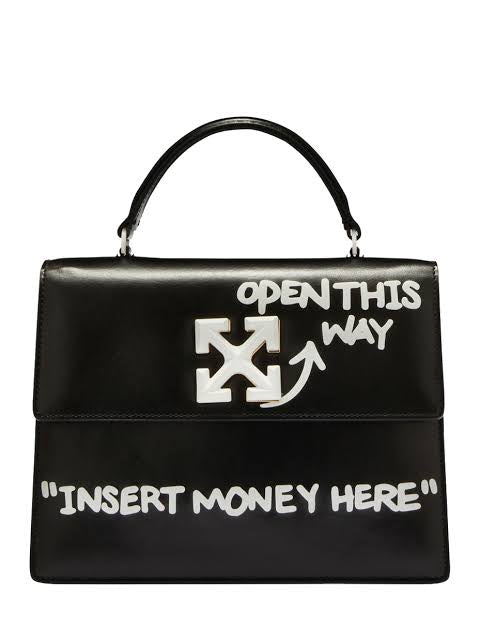 Off-White Jitney 1.4 leather top-handle bag