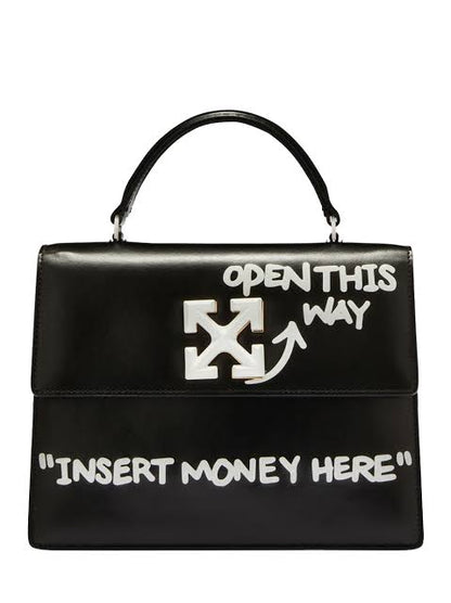 Off-White Jitney 1.4 leather top-handle bag