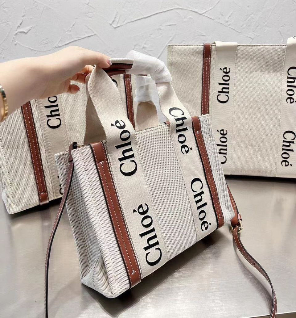 CHLOÉ SMALL WOODY TOTE BAG